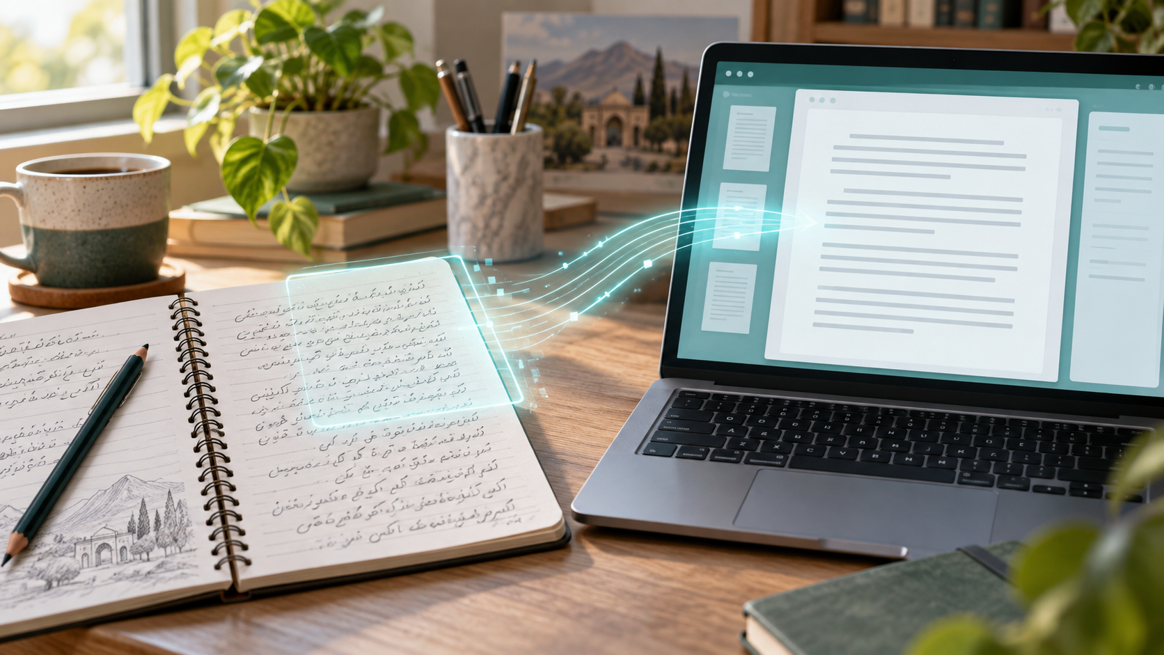 تبدیل دست‌نویس فارسی به متن با هوش مصنوعی روی لپ‌تاپ